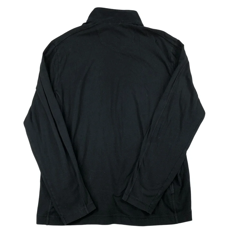 Eddie‎ Bauer Travex 1/4 Zip Pullover FREEDRY Long Sleeve Black Mens Large Active